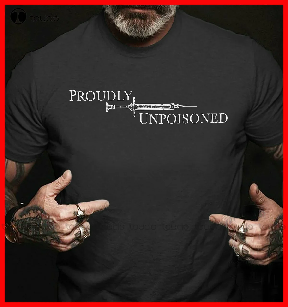 New Proudly Unpoisoned Gift Unisex T-Shirt Womens Golf Shirt Cotton Tee Xs-5Xl Unisex Fashion Funny Harajuku Streetwear Tshirt