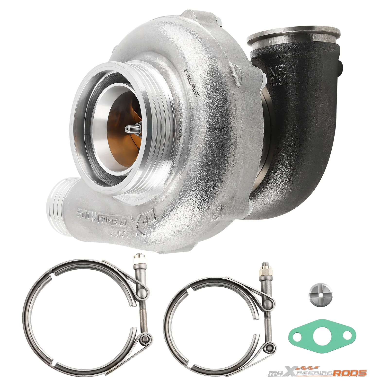 

Billet Ball Bearing Turbo Turbocharger V-Band A/R 0.61 /0.72 Trim 84 /65 Uni.