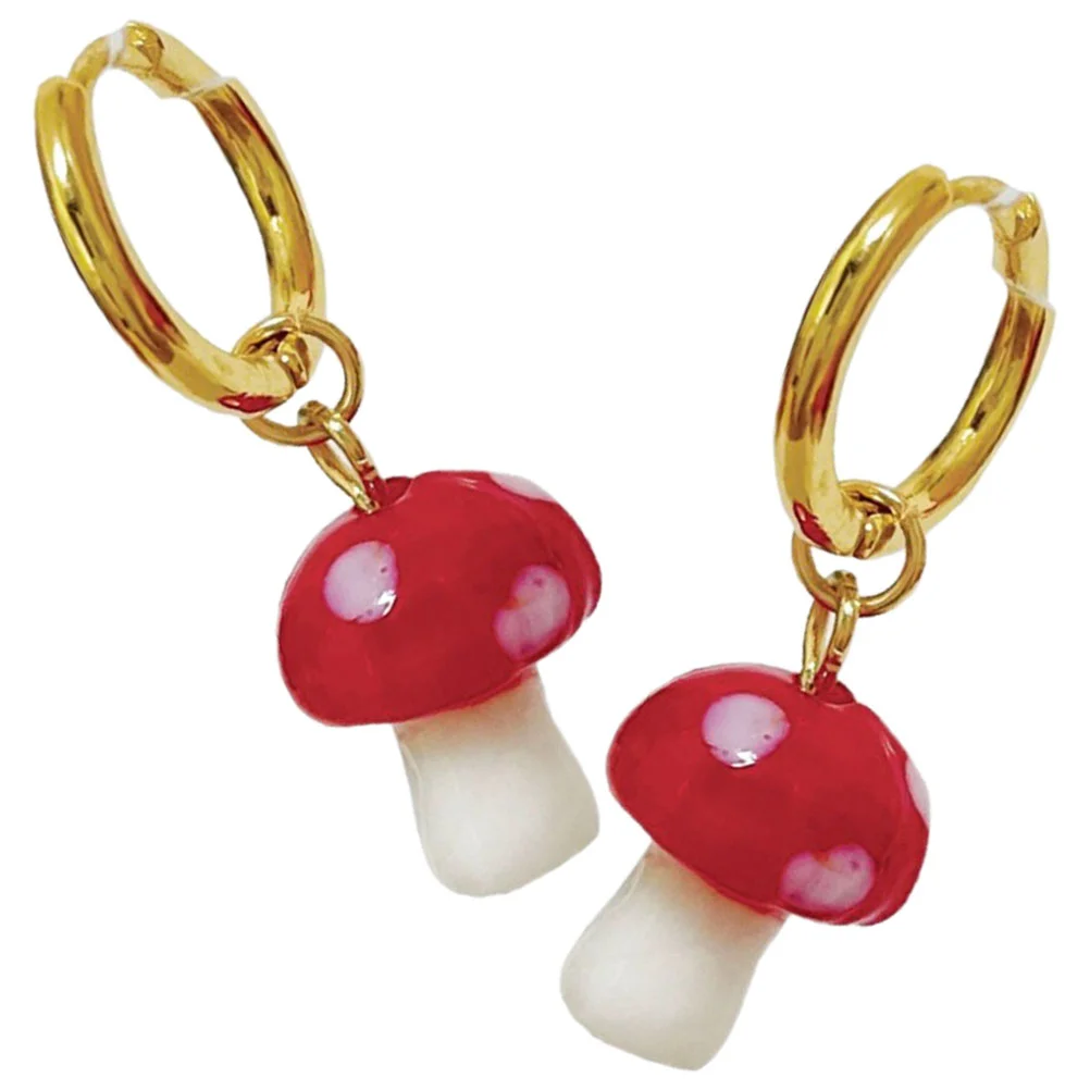 Embrace Mushroom Earrings Miss Gifts Jewelry Alloy Summer Jewlery Dangle for Girls