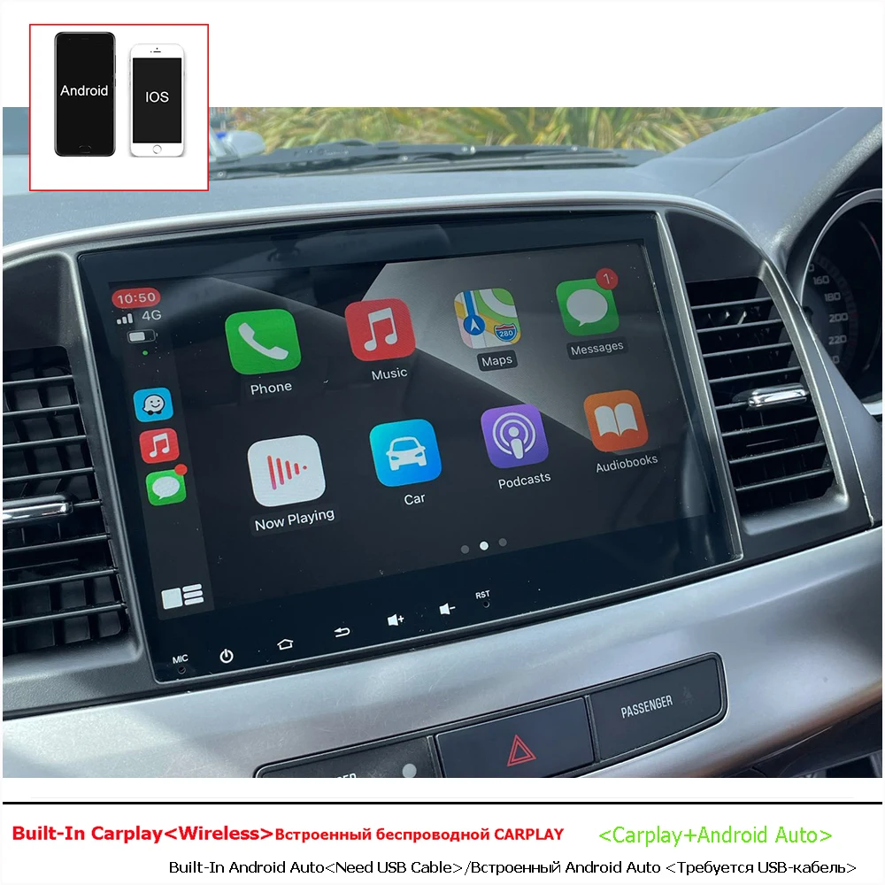 2 Din Car Radio Stereo Audio Gps Player Carplay Auto Android 12.0 Screen For MITSUBISHI LANCER 9 10 X Evo EX Evolution