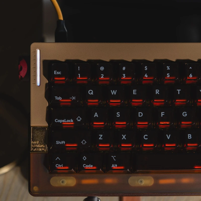 Crystal Theme Keycaps Set Customized Cherry Profile UV Printing PC Keyboard Caps for Mechanical Keyboard Creative Accessories