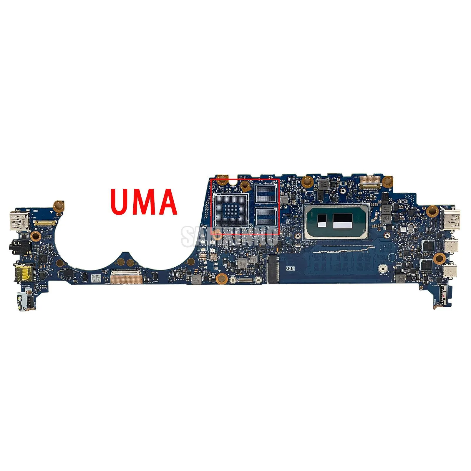 Imagem -02 - Samxinno Ux482ea Placa-mãe para Asus Zenbook Duo 14 Ux482ea-hy106t Ux482eg Placa-mãe Portátil com Cpu I51135g7 I7-1165g7