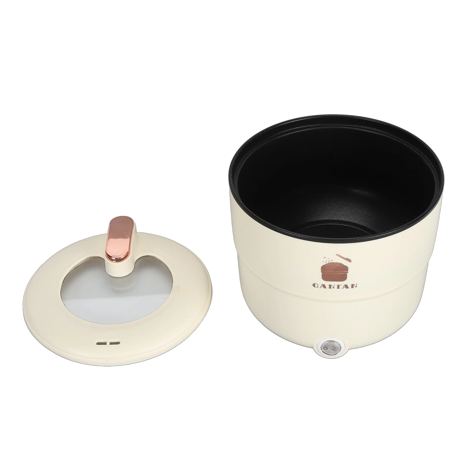 Olla arrocera eléctrica multifuncional de 1,8 L, doble capa, antiescaldaduras, antiadherente, olla de Cocina eléctrica para fideos, sopa, guisar, Stea