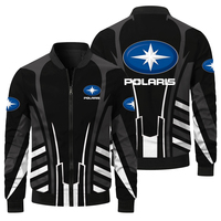 Polaris Off-road Vehicle Men's Flight Jacket Polaris Logo Outdoor Cycling Sports Jacket Oversized Men's Jacket Sports Men's Top