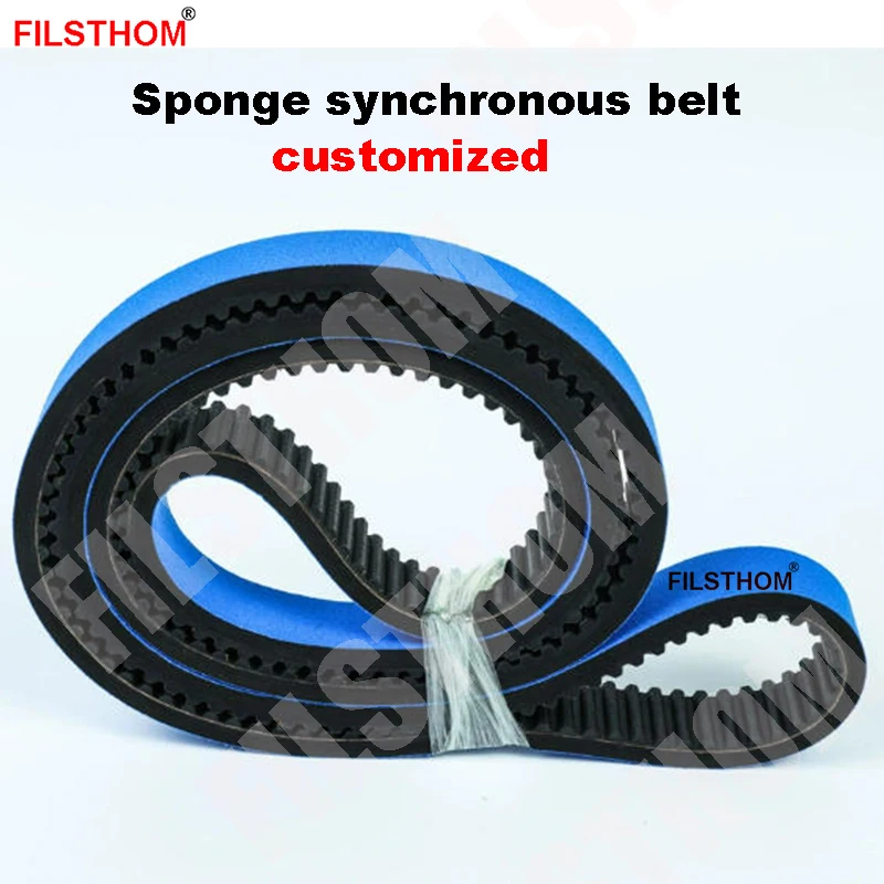 

Синий синхронный ремень из губчатого материала, настраиваемый размер, зубчатая форма, аксессуары для конвейерных лент