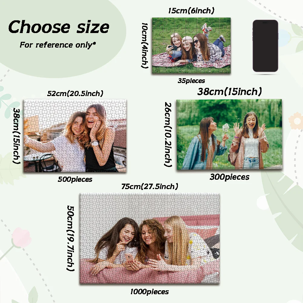 35/150/300/500/1000pcs girls Custom Photo Personalised Decompression Puzzles Jigsaw puzzle Mosaic Custom Puzzles in Photos