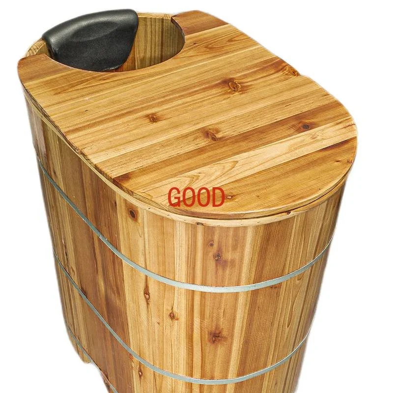 Heightened Bath Bucket Occupy An Area Adult And Child Bath Bucket, Solid Wood Bath Bucket Home Full Body Fumigation Bucket