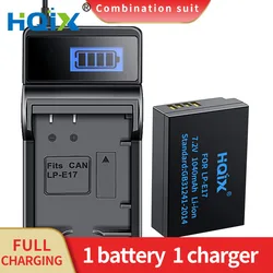 HQIX for Canon EOS M3 M5 M6 R10 RP R8 R100 250D 800D 77D 9000D 750D 760D 850D 200D Ⅱ Camera LP-E17 Charger Battery