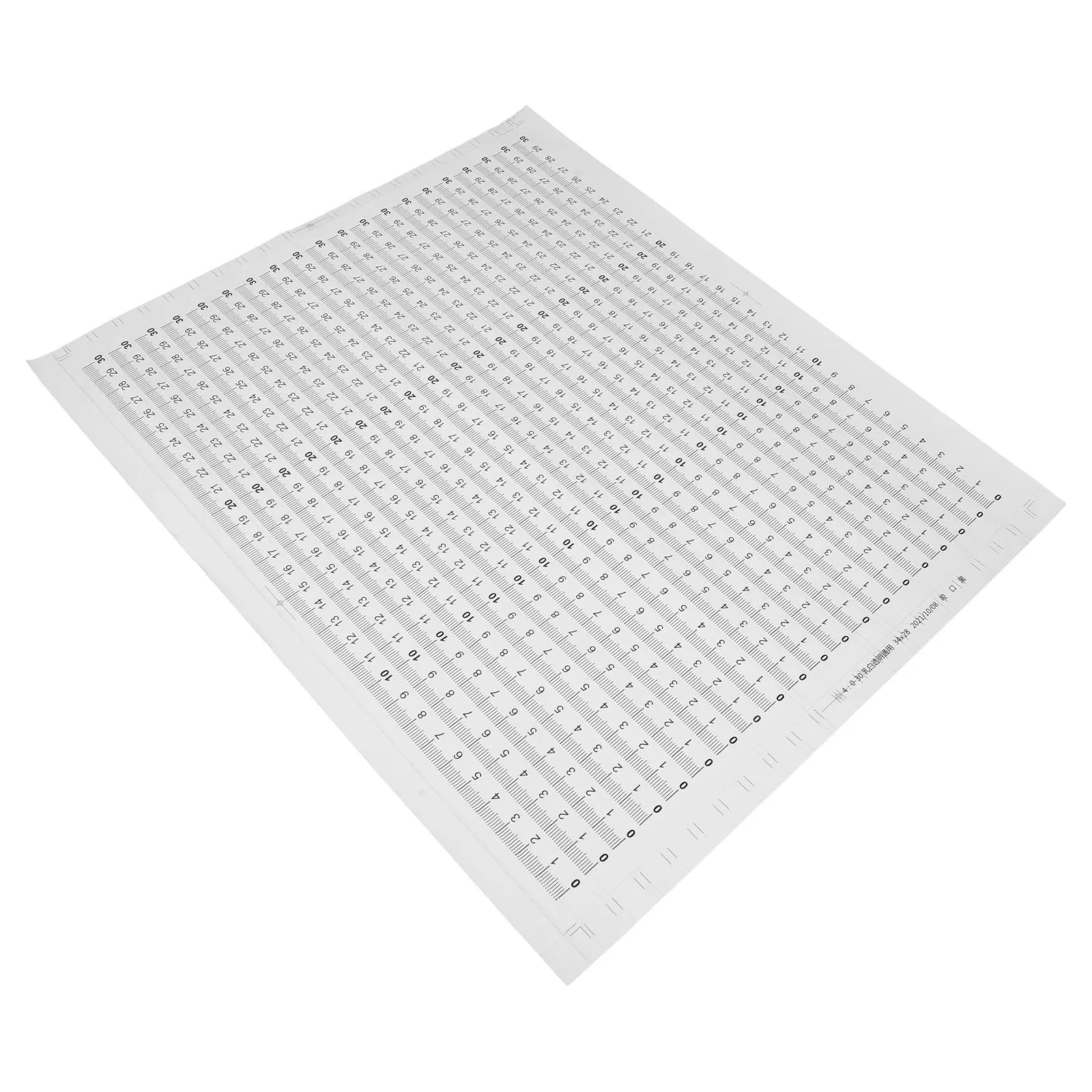 20Pcs Measuring Ruler Stickers Self-Adhesive Scale Ruler Tape for Precision Measurement Humid Environments Easy Peel Stick