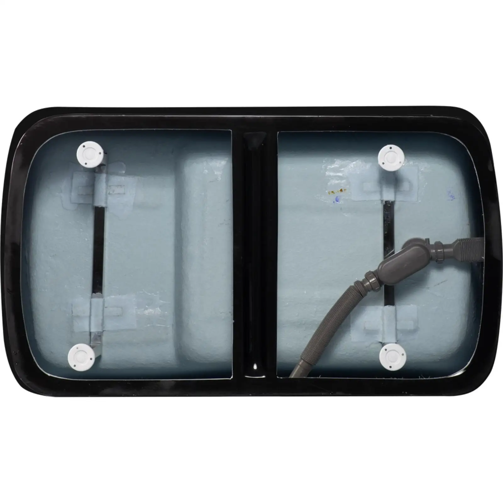 حوض استحمام أكريليك قائم بذاته مقاس 49 بوصة × 28 بوصة، ياباني مربع الشكل #4