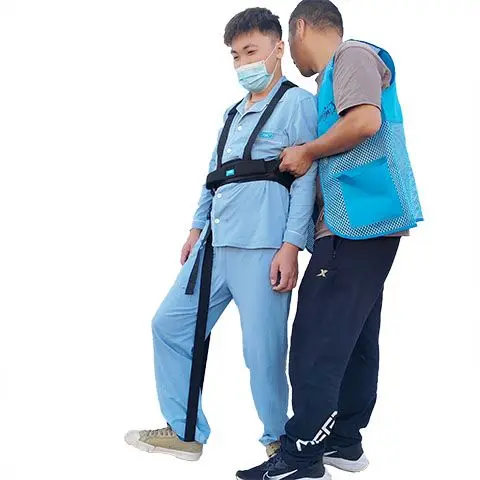 Hemiplegia Leg Lifter Strap Patient Transfer Belt Gait Walking Assist Harness Elderly Standing Mobility Support Rehab Training