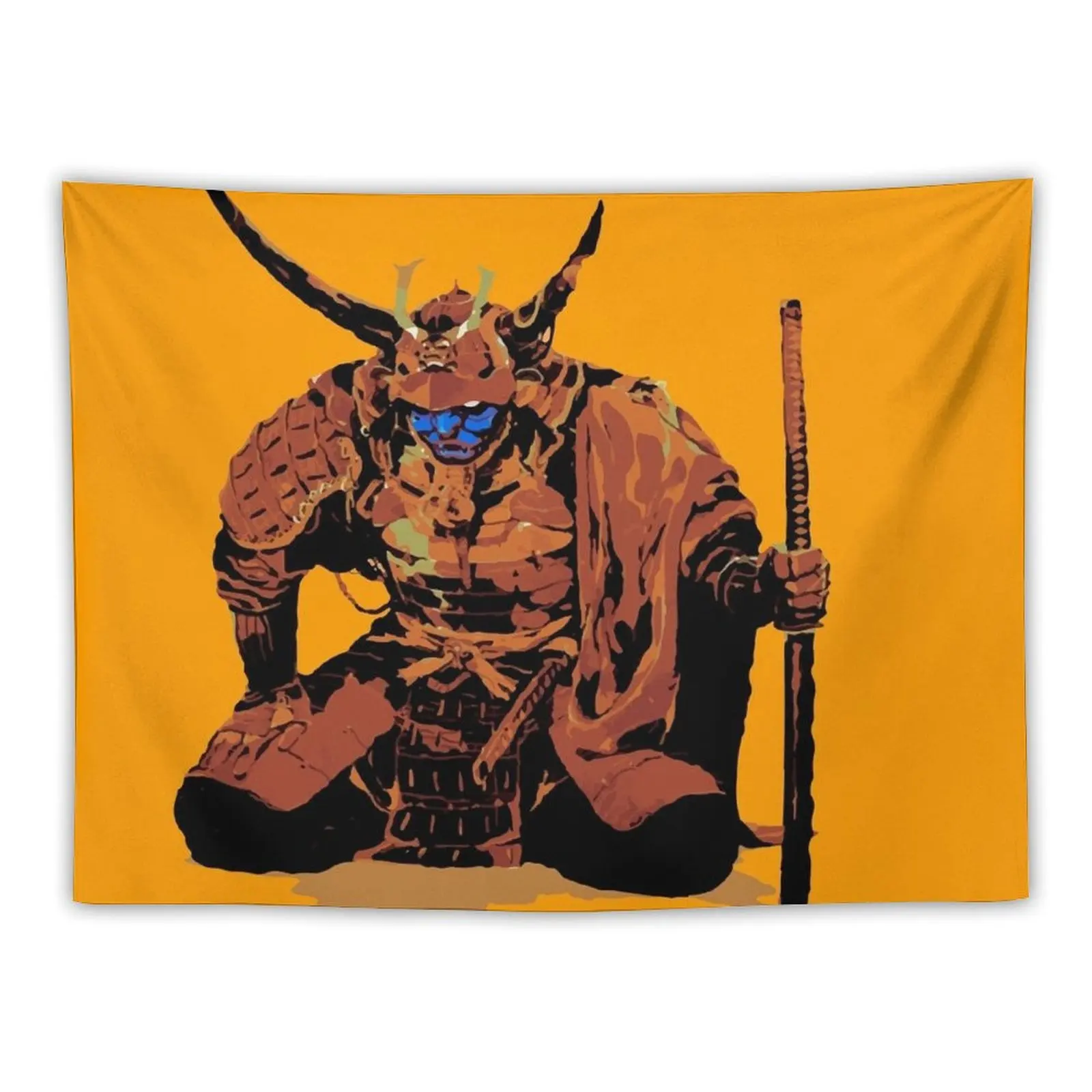 

Old Samurai Tapestry Hanging Wall Luxury Living Room Decoration Room Decorator Wallpaper Bedroom Tapestry