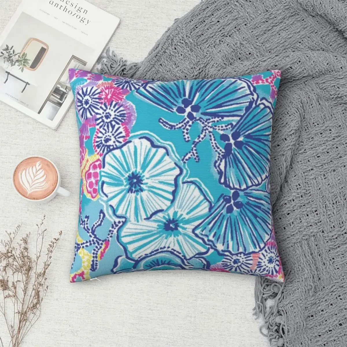 Lily Pulitzer Pillowcase Polyester Pillow Cover Cushion Comfort Throw Pillow Sofa Decorative Cushions Used for Home Bedroom Sofa