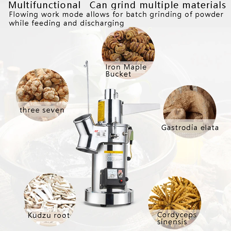 PBOBP Electric Bread Crumbs Pulverizer Stainless Steel Cheese Grater Grinder Grinding Machine Bread Crumb Mill