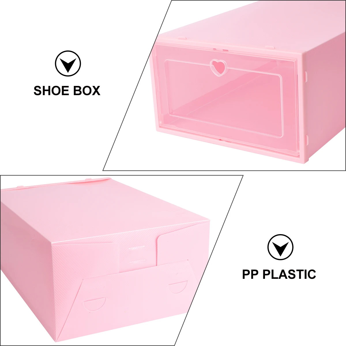 

6pcs Shoes Box Storage ganizer Transparent Dust proof Large Capacity Blue Creative Shoe Case Plastic Environmental Protection