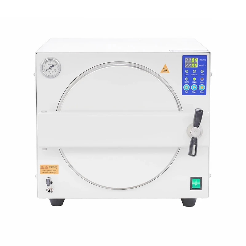 Steam Sterilizer Benchtop Dental/Cosmetic/Tattoo Sterilization Pot Sterilizer High-Temperature High-Pressure Sterilizer for Nail