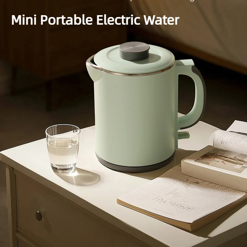 

800W Fast Boil Electric Water Kettle 1L Stainless Steel Double-layer Design Temperature Control Coffee Tea Pot kitchen gadgets