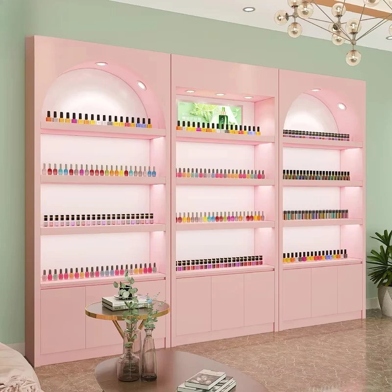 c6-9  Cosmetic Display Cabinet Skin Care Cabinet Beauty Salon Product Display Cabinet Nail Shop