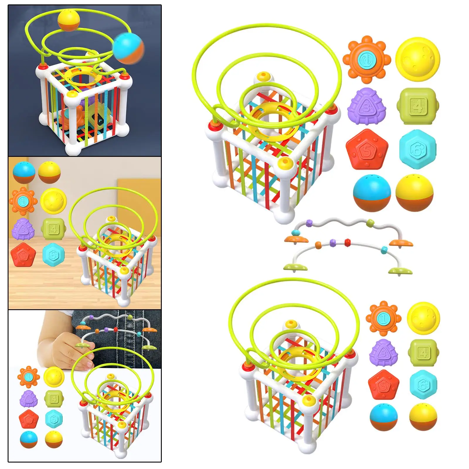 Toddlers Shape Sorter Toys Interactive Fine Motor Skills Sensory sensory Shape