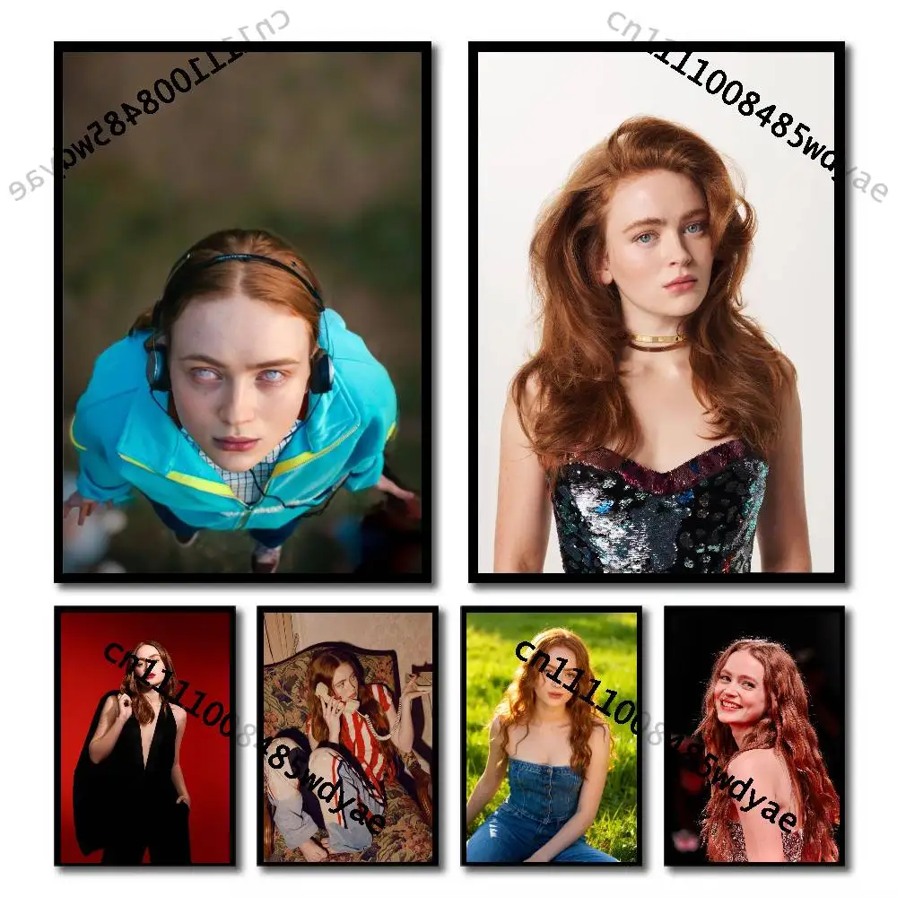 

Max Actress S-Sadie Sink Classic Wall Art, Canvas Print Poster, Suitable for Home, Living Room, Room Decoration Painting
