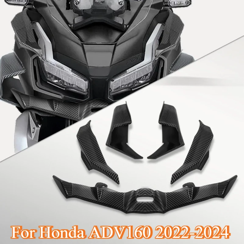 

Fit for Honda ADV160 2022 2023 2024 Motorcycle Sport Downforce Naked Forntal Spoilers Aerodynamic Wing Deflector Crosswind Wing