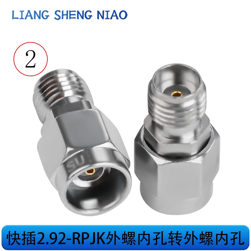 Adaptor Frekuensi Tinggi Rp-Jj/Kk Kky/Jk Dual-Pass Kepala Uji Rf Pria Ke Wanita Seri Adaptor 2.92