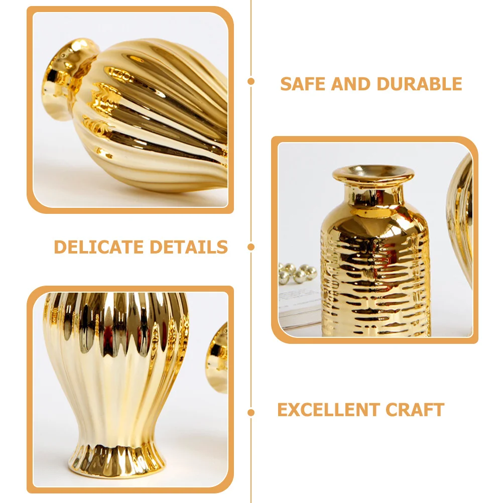 

2Pcs Ceramic Flower Vase Nordic Style Modern Home Decor Creative Container for Flowers Roses Centerpiece Indoor