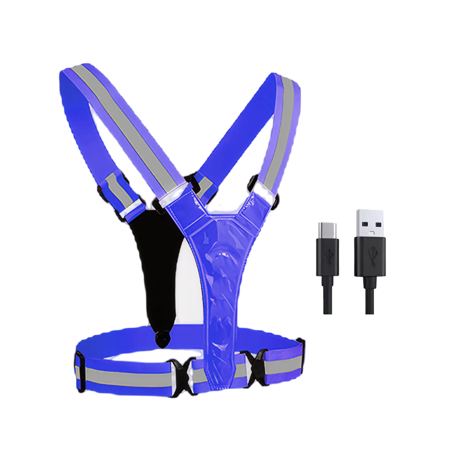 

Reflective Running Gear LED High Brightness Flashing Light For Distance Warning Vest High Visibility