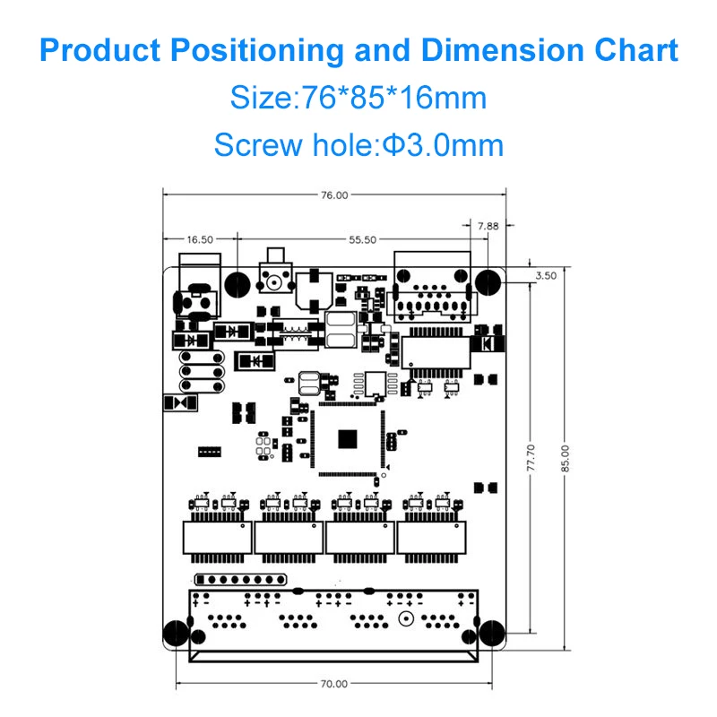 HICOMDATA 5-port industrial network management switch module WEB management standard POE power supply 48V embedded motherboard