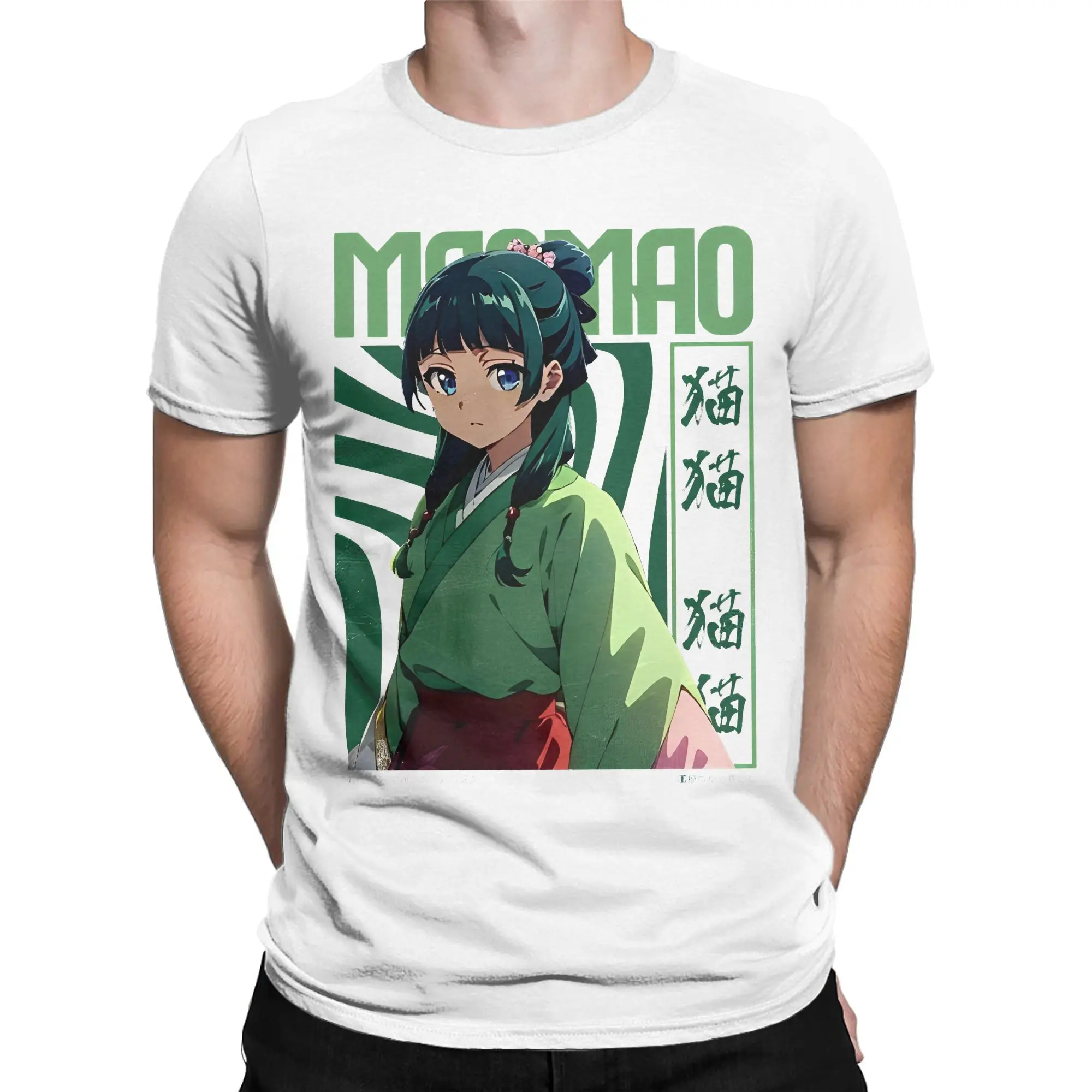 The Apothecary Diaries Maomao Anime T Shirt for Men Pure Cotton Novelty T-Shirt Crew Neck Manga Tees Short Sleeve merch Gift