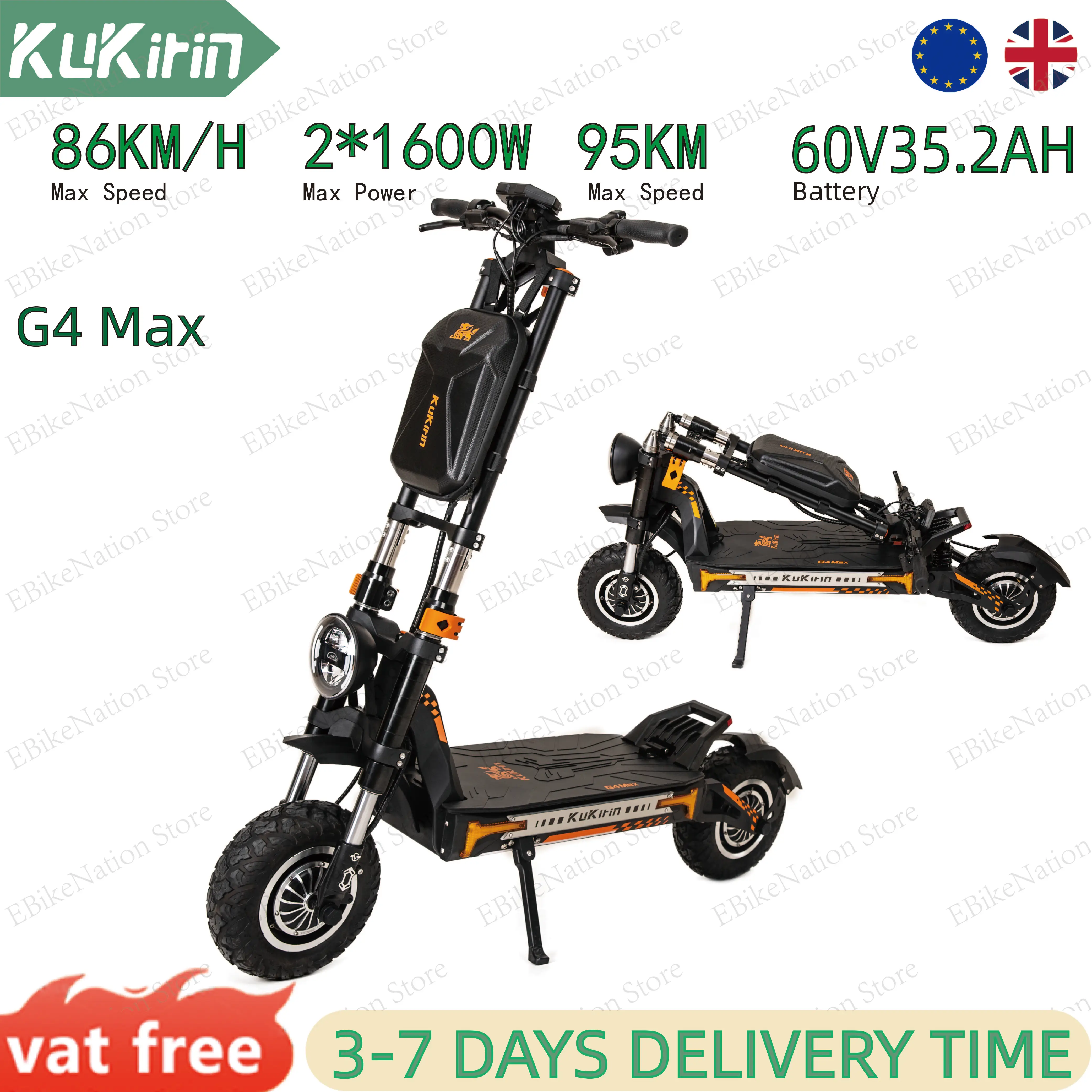 Electric Scooter KuKirin G4 Max รีวิวอย่างละเอียด: ประสิทธิภาพสูงสุด ความเร็ว 95 กม./ชม. ใช้งานจริงในชีวิตประจำวัน