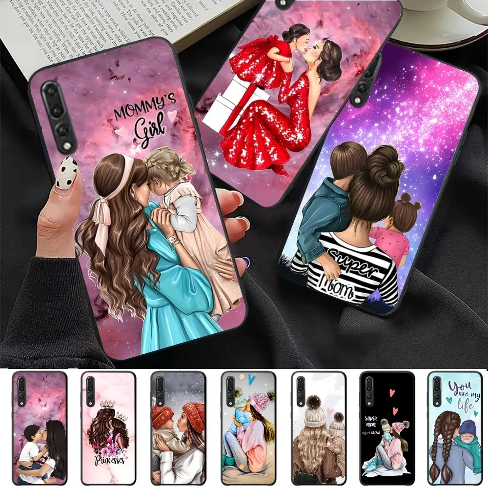 

Baby Mom Girl Dad Son Phone Case For Huawei P 8 9 10 20 30 40 50 Pro Lite Psmart Honor 10 Lite 70 Mate 20lite