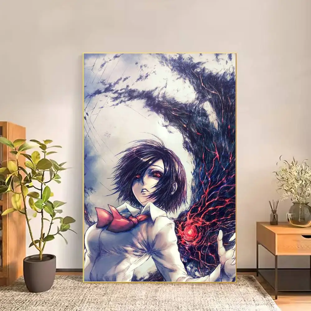 Anime T-Tokyo G-Ghoul Touka Kirishima Poster Versatile HD Waterproof Wall Art Self-Adhesive Decor for Any Space Ideal Gift
