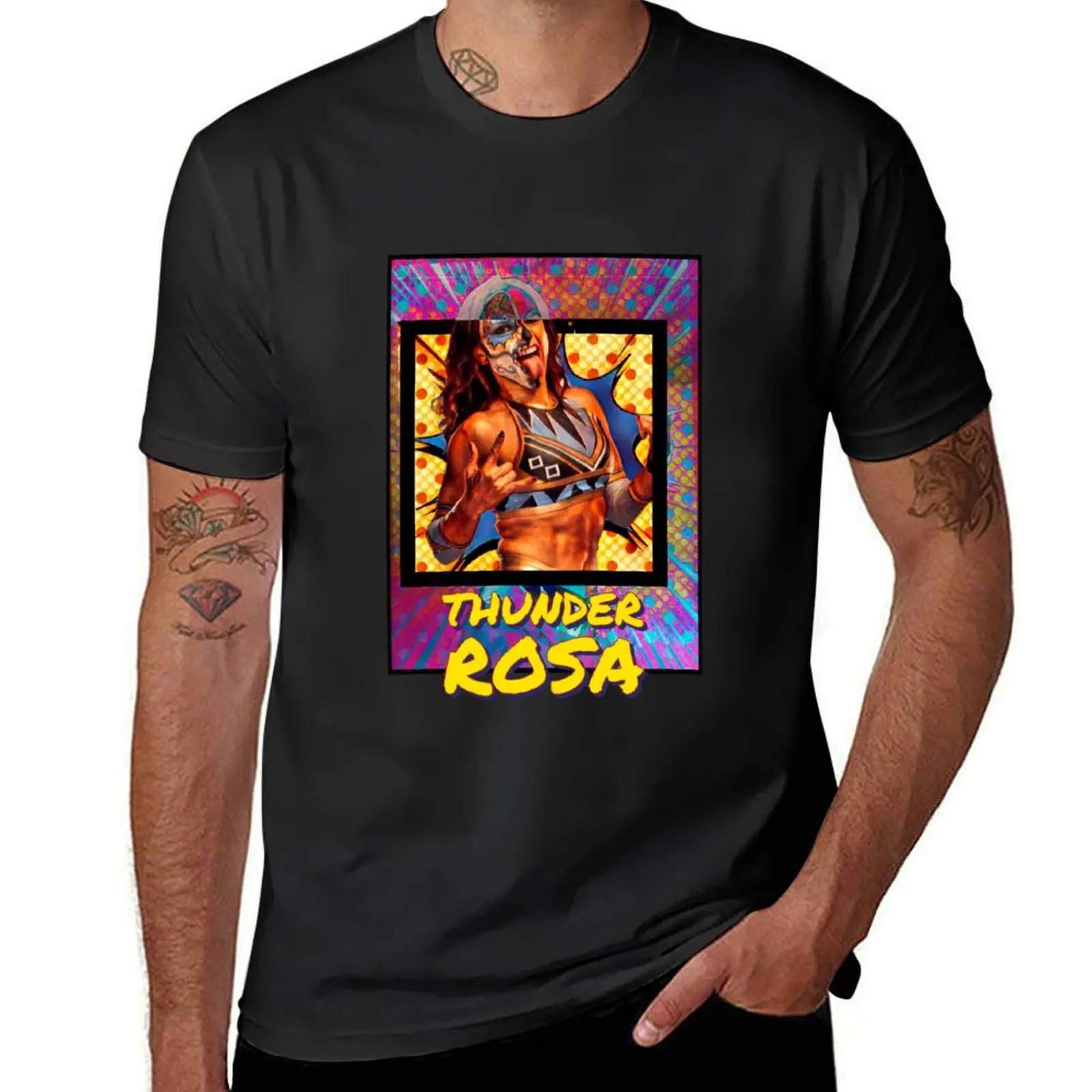 

Thunder Rosa T-Shirt boys whites blacks customs design your own mens graphic t-shirts pack