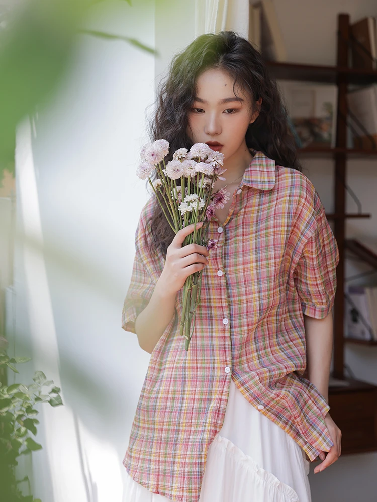 Summer New Women Turn-down Col - огляд і ціна Street Fashion Vintage