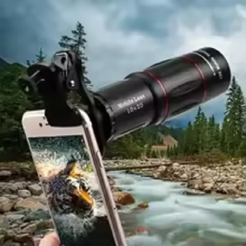 Portable External Telephoto Camera Lens for Smartphones, Universal Mobile Phone Photography Auxiliary Shooting Lens