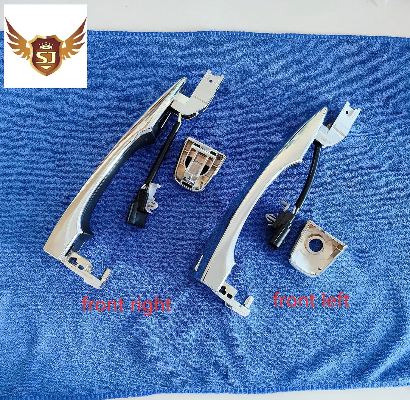 Chrome Exterior Door Handle for Nissan ALTIMA TEANA PATHFINDER 2013-2018 With Buttons and Sensing Cables