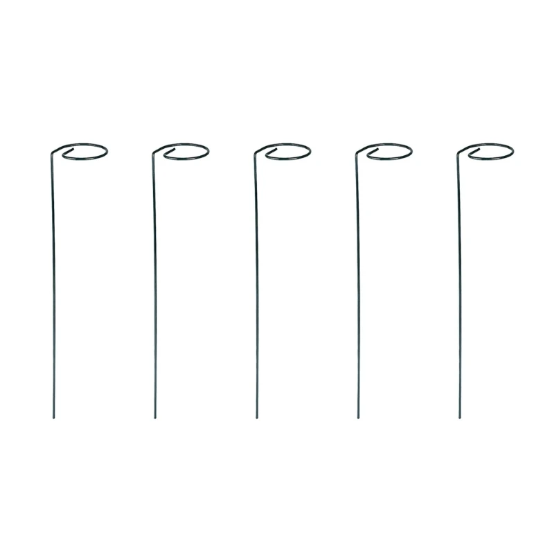 5PCS Garden Stakes Stakes Metal Plant Training Rod Suporte crescimento vertical Stand para tomate e planta