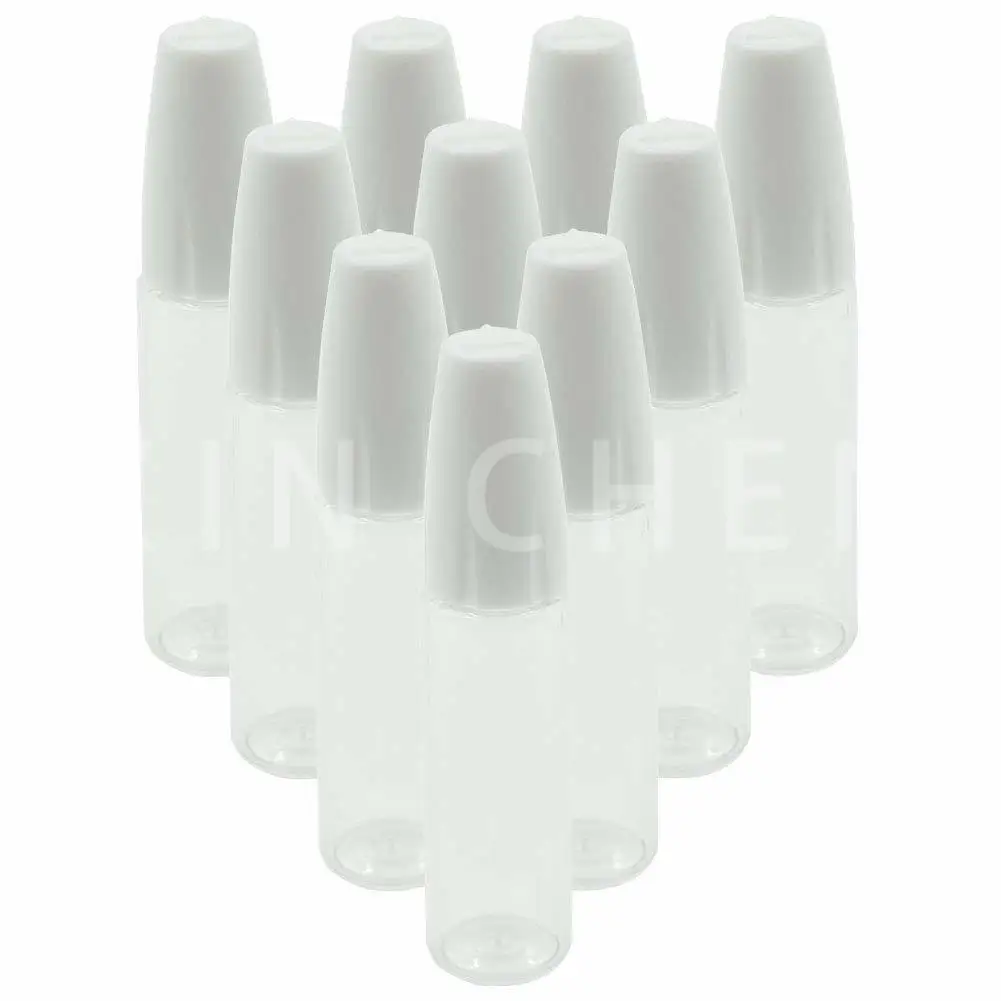 20 Buah Botol Tetes Jus Eliquid Botol PET Jernih Plastik Kosong Ujung Jarum Baja Panjang Wadah Isi Ulang Minyak Vape 10ML 15ML