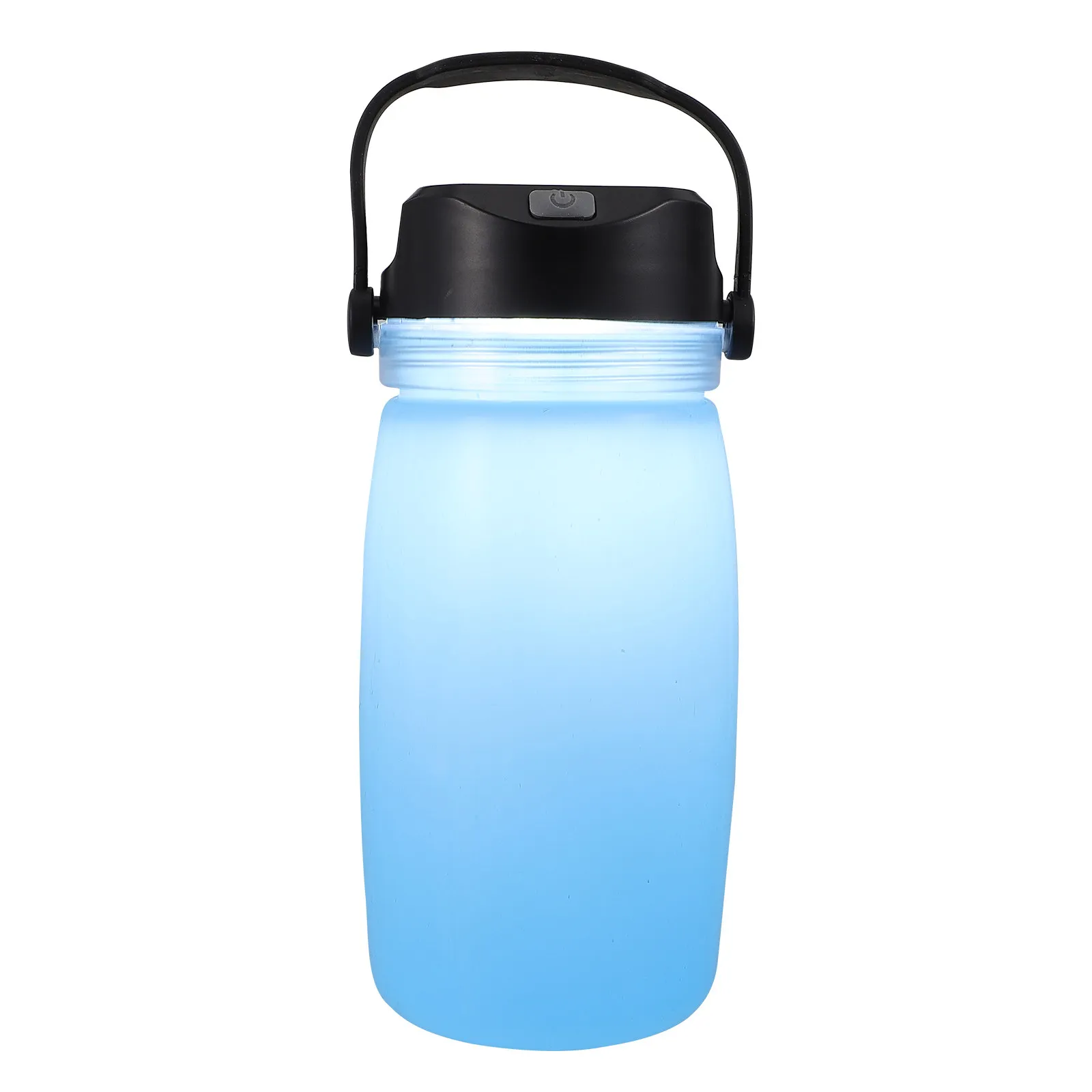 

1Pcs Solar Charging Kettle Sky-Blue Compact Water Boiling Cup for Camping USB Powered Heating Bottle Outdoor Survival Gear