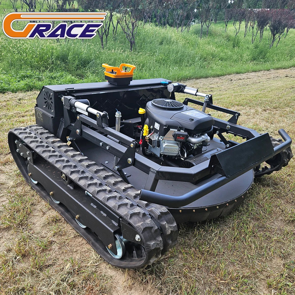 2025 جزازة العشب المجنزرة المبتكرة لجميع التضاريس ومنفاخ الثلج، جهاز تحكم عن بعد ذاتي الدفع للتشغيل بدون جهد #4