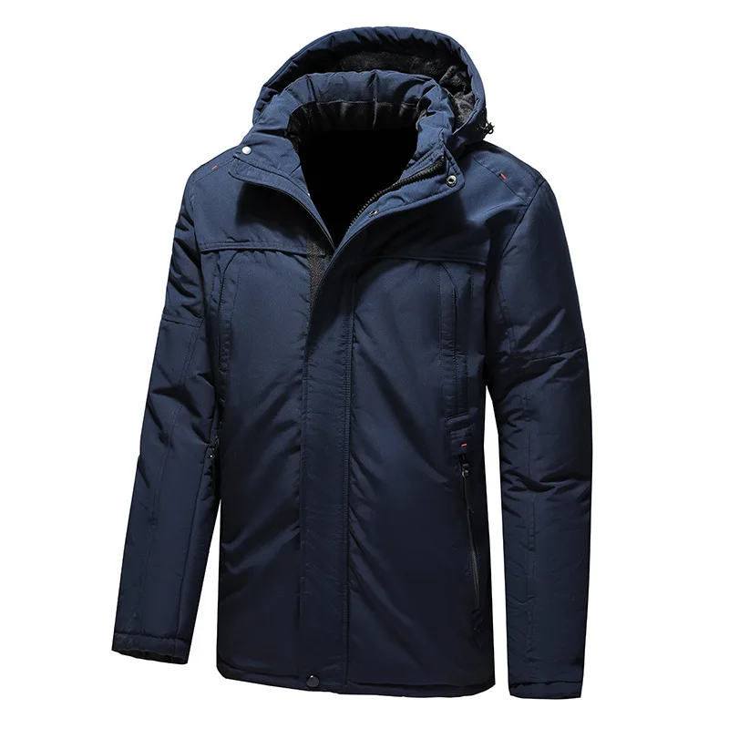 

Men's Winter Coat Waterproof Warm Winter Jacket with Pockets Insulated Windproof Hooded Parka