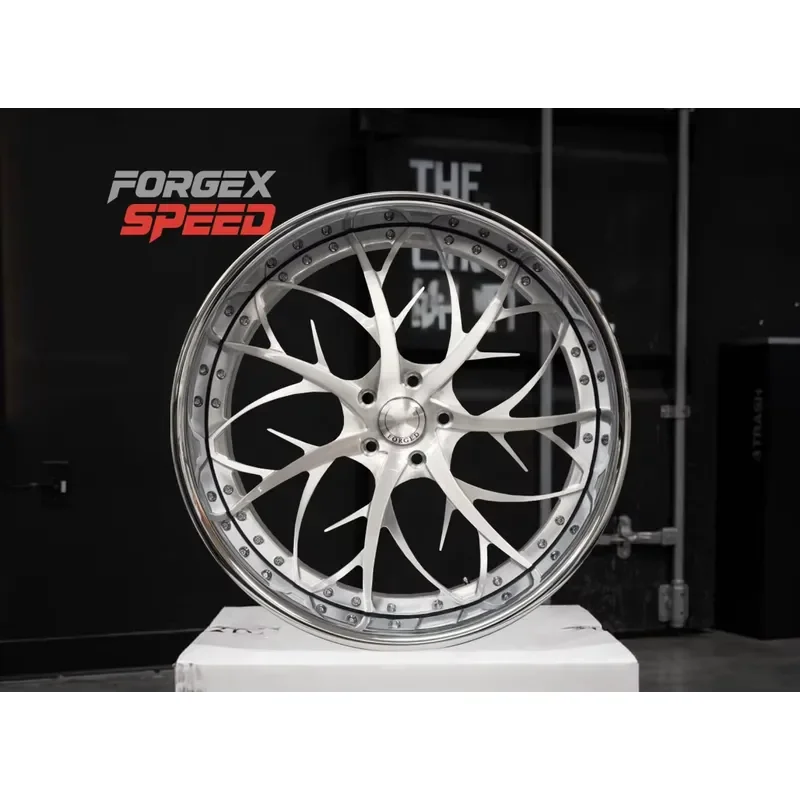 Forgex 20 22 24 26 28 30 Inch Car Rims Custom Gold 2-piece Forged Wheels for GMC Yukon Ram