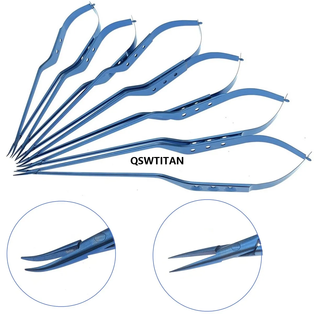 Titanium Neurosurgery Needle Holder Bayonet Style Micro Tweezers Microscopic Surgical Forceps