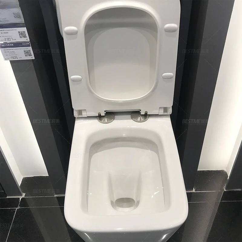 Modern New One-Piece Ceramic Toilet Wall-Hung Mounting Set In-Wall Bowl Toilet with Watermark Certificate