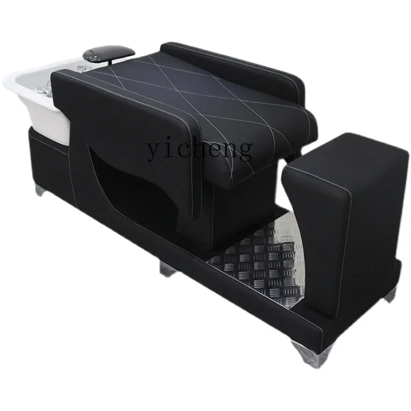 

YY Shampoo Chair for Hair Salon Flushing Bed Barber Shop Thai Lying Completely Ceramic Basin