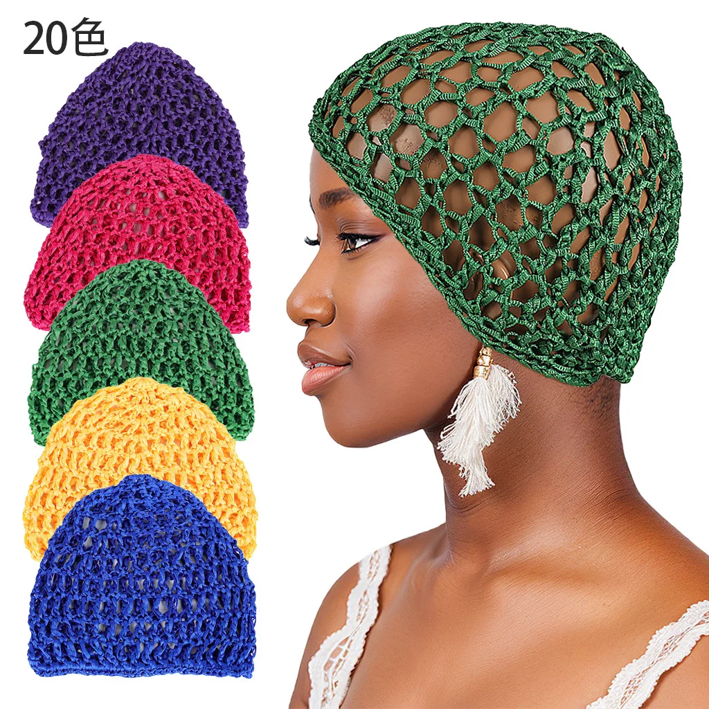 Handmade Crochet Knitted pile cap For Women in Spring And Summer, Bohemian Ethnic Style, Niche Design, Hollowed Out Toe Cap