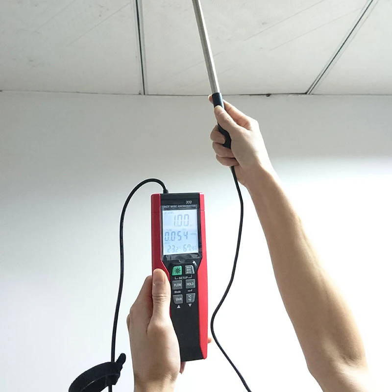 CENTER-332 Hot Wire Anemometer Wind Speed Temperature Tester