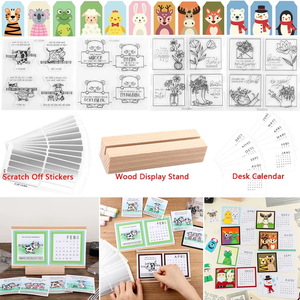 مضحك الأبقار غرامة الزهور ملاحظات Stamps الحيوانات قطع يموت وختم DIY بها بنفسك صنع المشهد أجندة مكتبية /رزنامة مكتبية حامل ألبوم الديكور #3