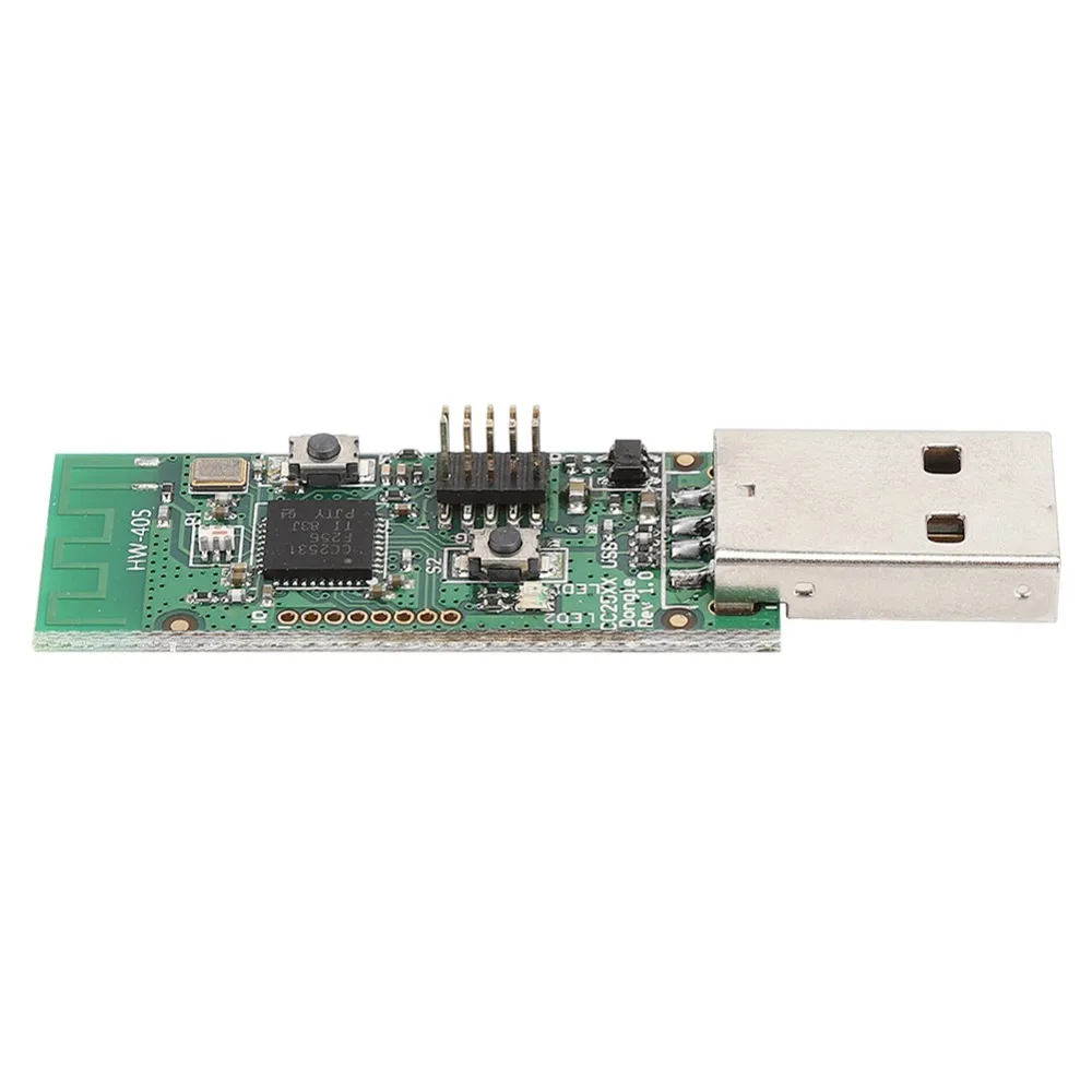 

Easy to Install USB Interface CC2531 USB Dongle Packet Sniffer Protocol Analyzer Module Development Board Engineering Debugging